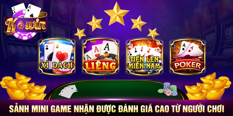 Sảnh mini game nhận được đánh giá cao từ người chơi Sảnh mini game nhận được đánh giá cao từ người chơi